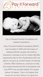 Mobile Screenshot of payitforwardfertility.org